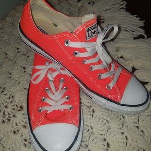 Orange/Pink Converse Chucks Size 9.5